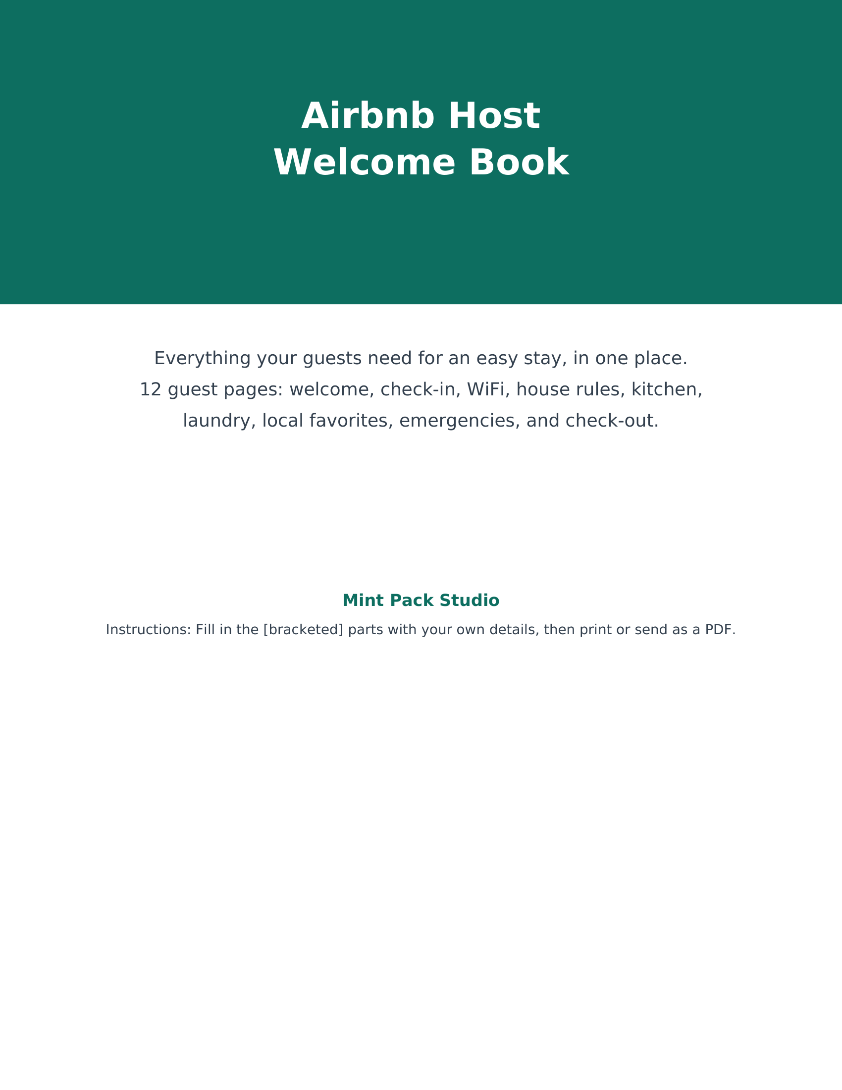 The Airbnb Host Welcome Book cover